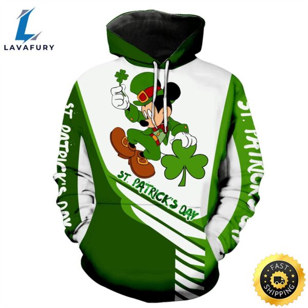 Irish Saint Patrick�s Day Mickey Mouse 3D Full Over Print PD1401Shirt