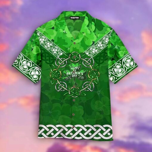 Irish Shamrock St Patrick Day Hawaiian Shirt For