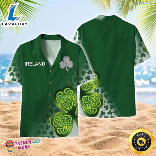 Irish St Patricks Day Aloha Hawaiian Aloha Beach Shirt