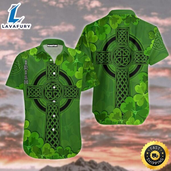 Irish Theme for St Patricks Day on Hawaiian Shirt