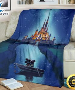 Journey To Castle Mickey And Minnie Fleece Blanket Fans 2
