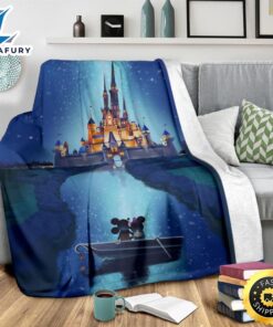 Journey To Castle Mickey And Minnie Fleece Blanket Fans 3