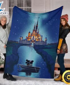 Journey To Castle Mickey And Minnie Fleece Blanket Fans 6