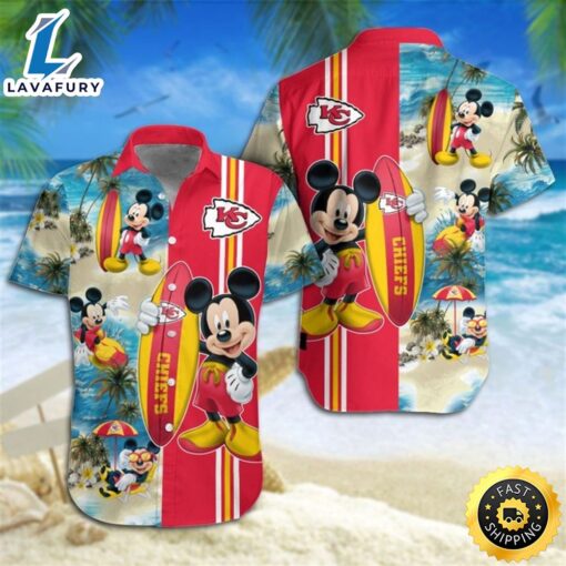 Kansas City Chiefs Mickey Mouse Hawaiian Shirt