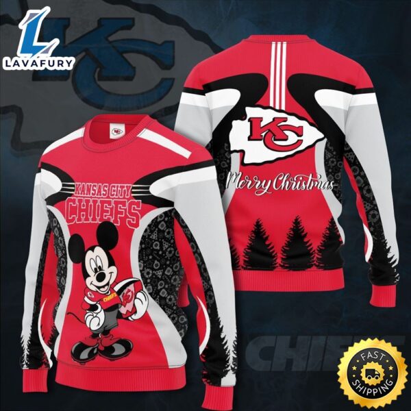 Kansas City Chiefs Mickey Mouse Merry Shirt