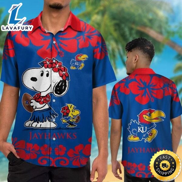 Kansas Jayhawks & Snoopy Hawaiian Shirt