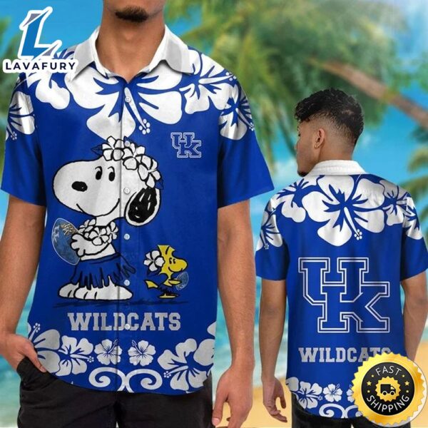 Kentucky Wildcats & Snoopy Hawaiian Shirt