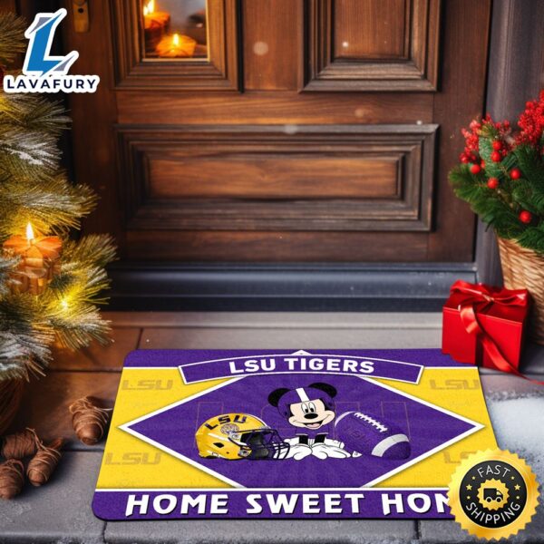 LSU TIGERS  Sport Team And Mickey Mouse NCAA Doormat
