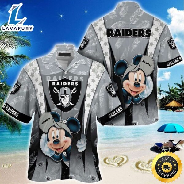 Las Vegas Raiders Mickey Mouse  NFL Hawaiian Shirt