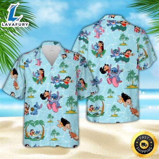 Lilo And Stitch Hawaiian Shirt Tropical Beach Gift