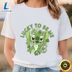 Lilo And Stitch St. Patrick’s Day Stitch Irish Shamrock Clover T-shirt