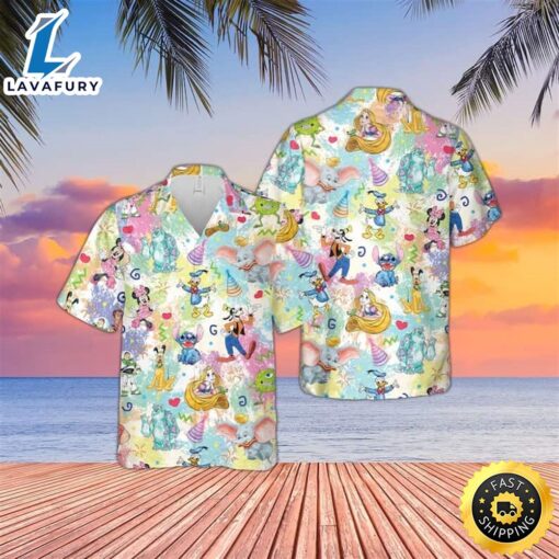 Lilo Stitch Mickey And Friends Disney Hawaiian Shirt