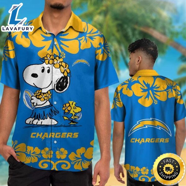 Los Angeles Chargers & Snoopy Hawaiian Shirt