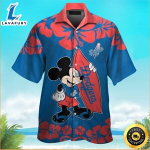 Los Angeles Dodgers Mickey Mouse Tropical Dodgers Hawaiian Shirt, LA Dodgers Hawaiian Shirt