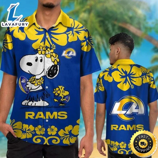 Los Angeles Rams & Snoopy Hawaiian Shirt