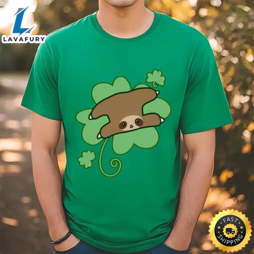 Lucky Clover Sloth Patrick’s Day T-shirt