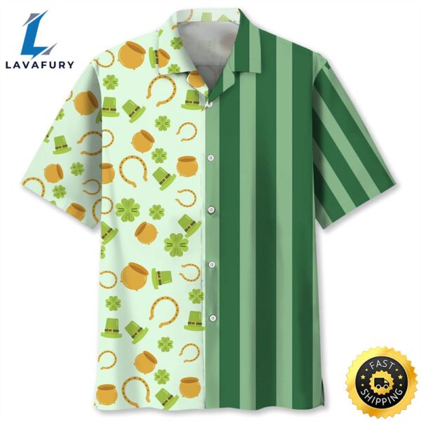 Lucky Green Irish St.Patrick Day Trendy Hawaiian Shirt