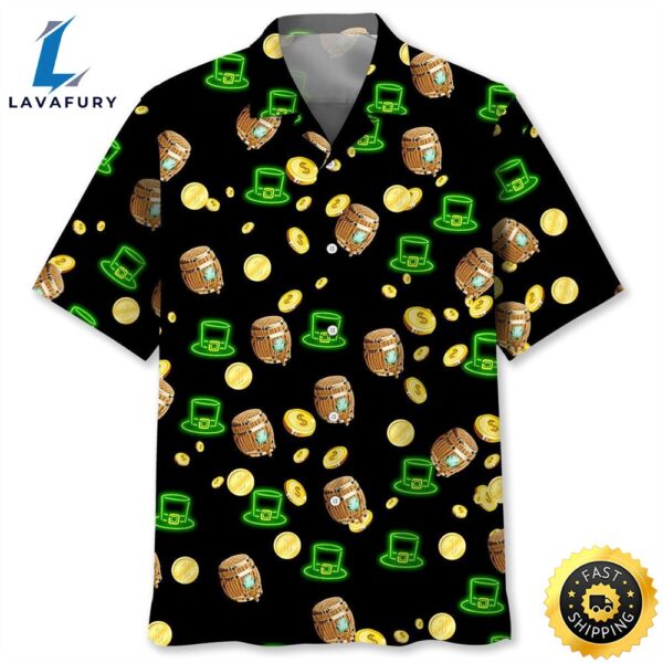 Lucky Neon Irish St.Patrick Day Trendy Hawaiian Shirt