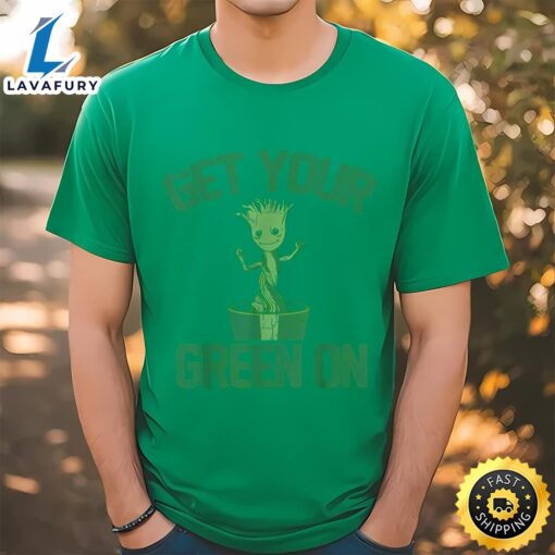 Marvel Guardians Groot Green On St. Patrick’s T-Shirt