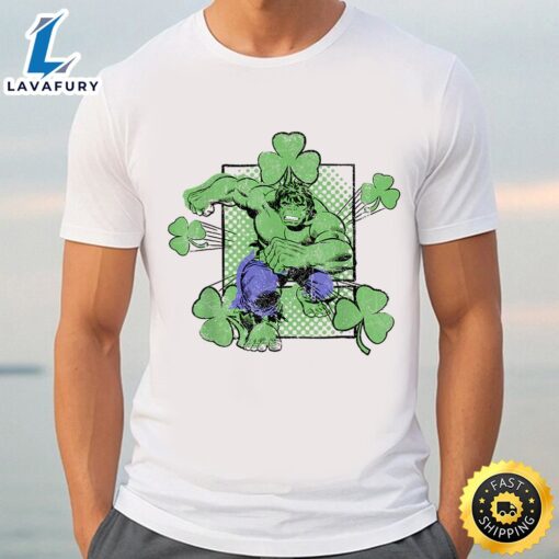 Marvel Incredible Hulk St. Patrick’s Day Shamrock T-Shirt