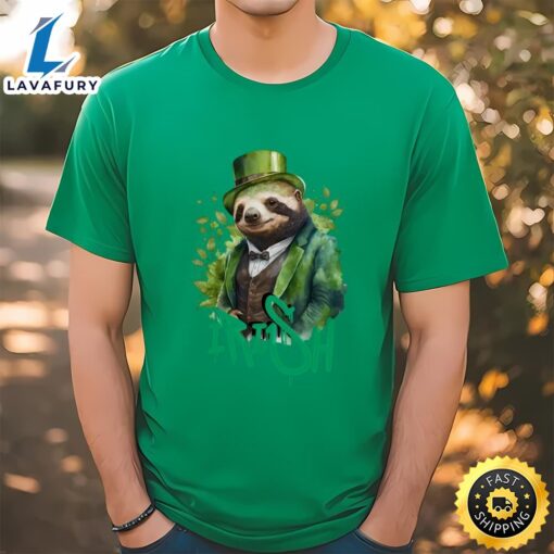 Men’s St Patrick’s Day sloth T-Shirt