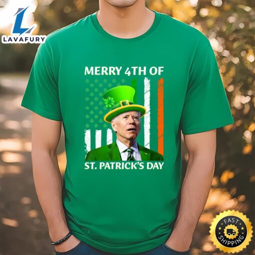 Merry 4th of Patricks Day Funny Joe Biden T-Shirt