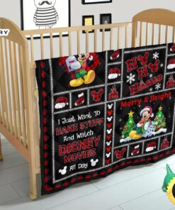 Merry Christmas Mickey Quilt Blanket Xmas Gift DN Fans 7
