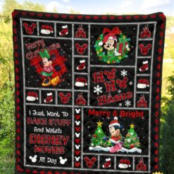 Merry Christmas Minnie Quilt Blanket Xmas DN Fans 10