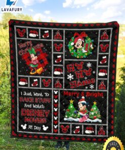 Merry Christmas Minnie Quilt Blanket Xmas DN Fans 10