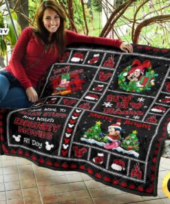 Merry Christmas Minnie Quilt Blanket Xmas DN Fans 2