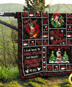 Merry Christmas Minnie Quilt Blanket Xmas DN Fans 3