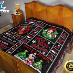 Merry Christmas Minnie Quilt Blanket Xmas DN Fans 6