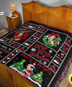 Merry Christmas Minnie Quilt Blanket Xmas DN Fans 6