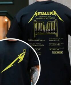 Metallica M72 World Tour 2023 Shirt, Metallica No Repeat Weekend Rock Tour Shirt