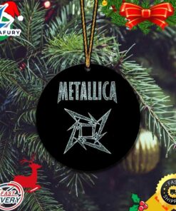 Metallica Ninja Logo Star Christmas Tree Decorations 2023 Ornament