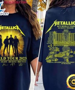 Metallica World Tour 2023 2024 Full Dates Tshirt Classic T-Shirt
