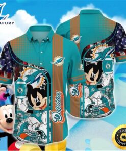 Miami Dolphins Hawaiian Shirt Mickey…