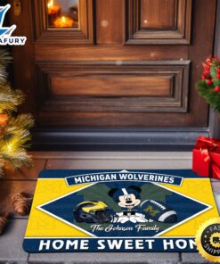 Michigan Wolverines Doormat Custom Your…