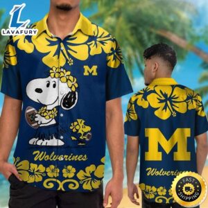 Michigan Wolverines & Snoopy Hawaiian…