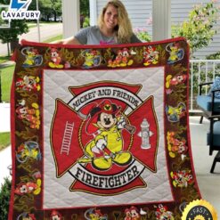 Mickey And Friends Firefighter Quilt…