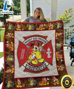 Mickey And Friends Firefighter Quilt…