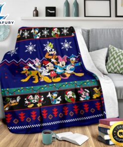 Mickey Christmas Blanket Amazing Gift Idea Fans 3