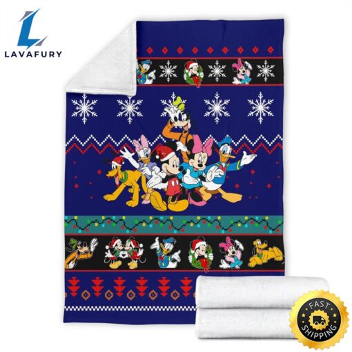 Mickey Christmas Blanket Amazing Gift Idea Fans