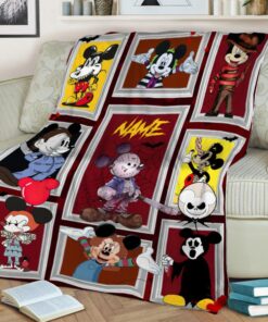 Mickey Cosplay Horror Characters Blanket…