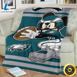 Mickey Eagles Fleece Blanket For Fans 2