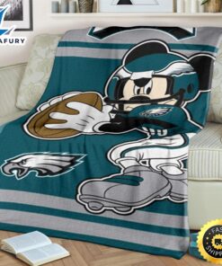 Mickey Eagles Fleece Blanket For Fans 2