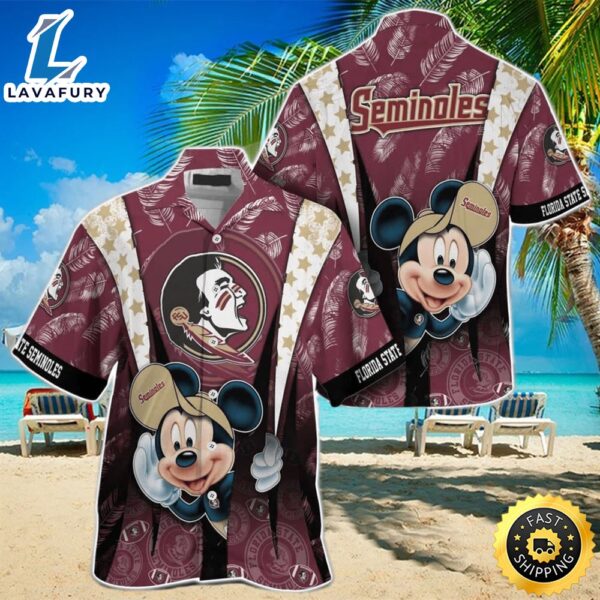 Mickey Lovers NCAA Florida State Seminoles Hawaiian Shirt Beach Gift For Friend