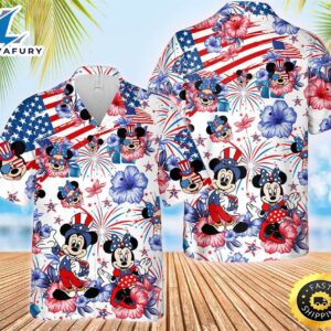 Mickey Minnie Mouse Fireworks Hibiscus…