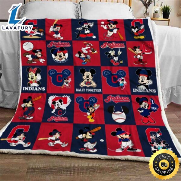 Mickey Mouse And Minnie Baseball Blanket For Disney Lover