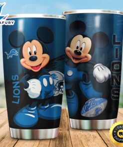 Mickey Mouse Detroit Lions NFL Football Teams Big Logo 19 Gift For Fan Travel Tumbler